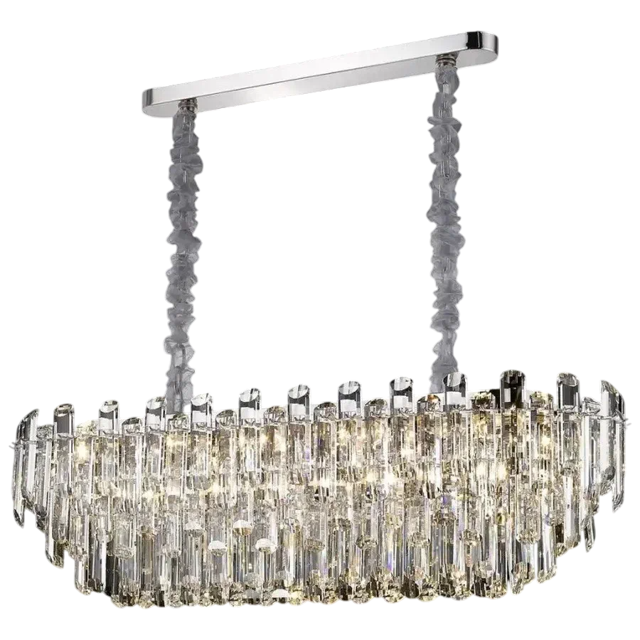 Люстра хрустальная для столовой группы Lazzara D95x35x32см