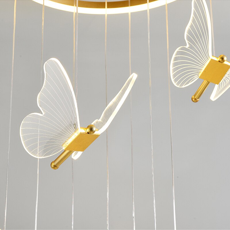 JENNA 3D-BUTTERFLY CHANDELIER