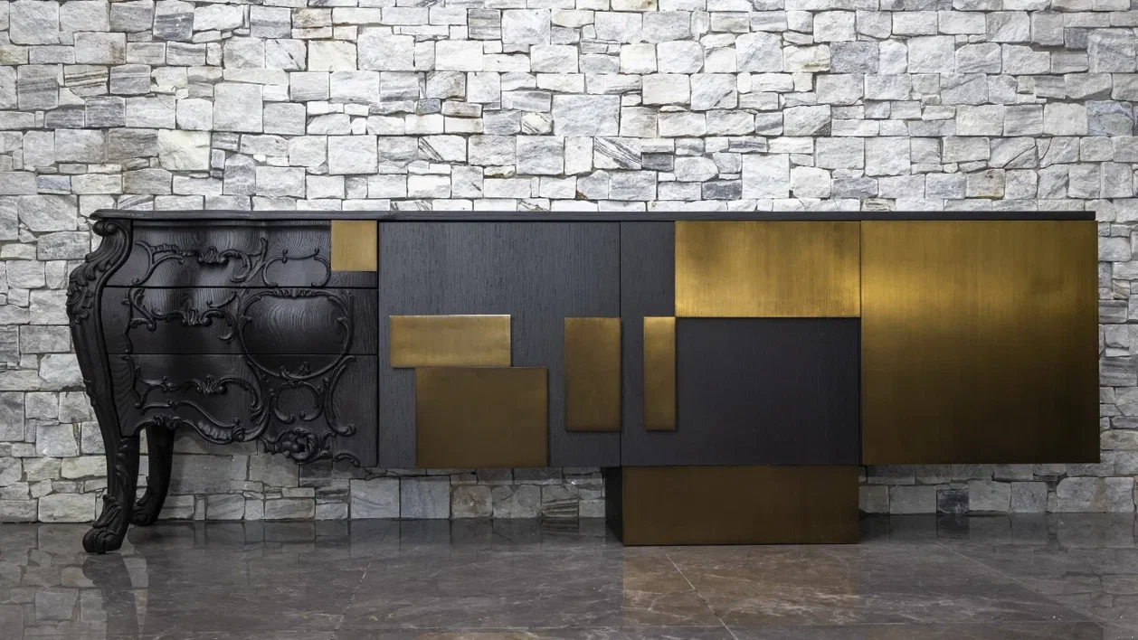 Комод с барочными деталями и современными формами Эволюшн 270x56x90