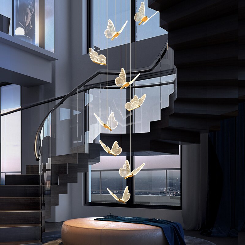 JENNA 3D-BUTTERFLY CHANDELIER