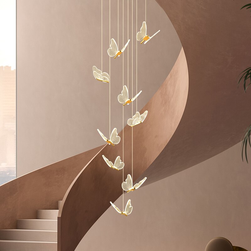 JENNA 3D-BUTTERFLY CHANDELIER